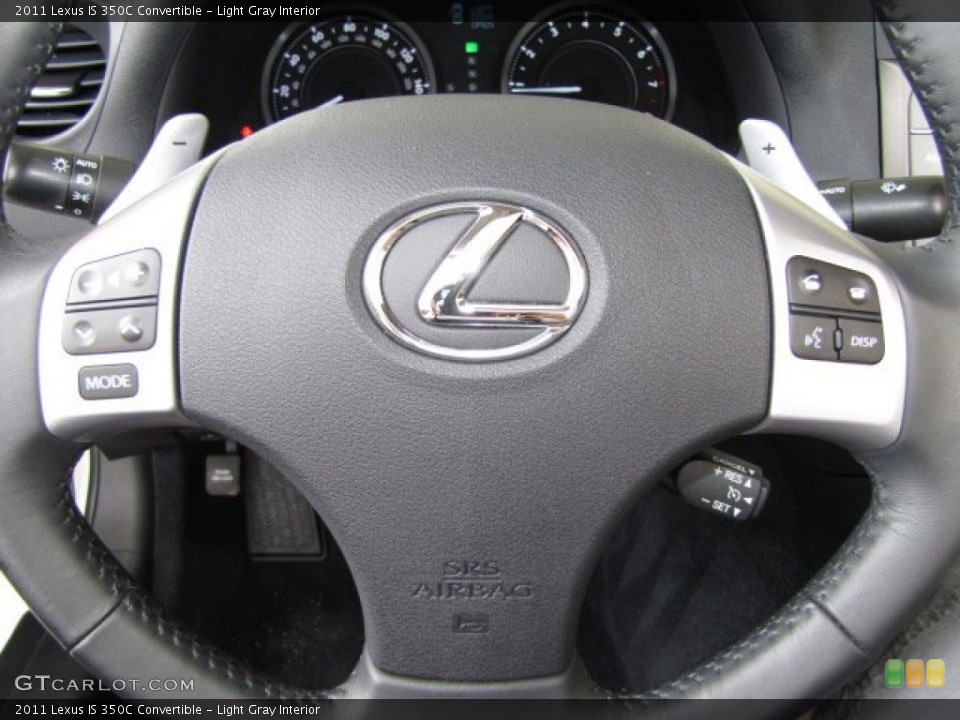 Light Gray Interior Steering Wheel for the 2011 Lexus IS 350C Convertible #81443844