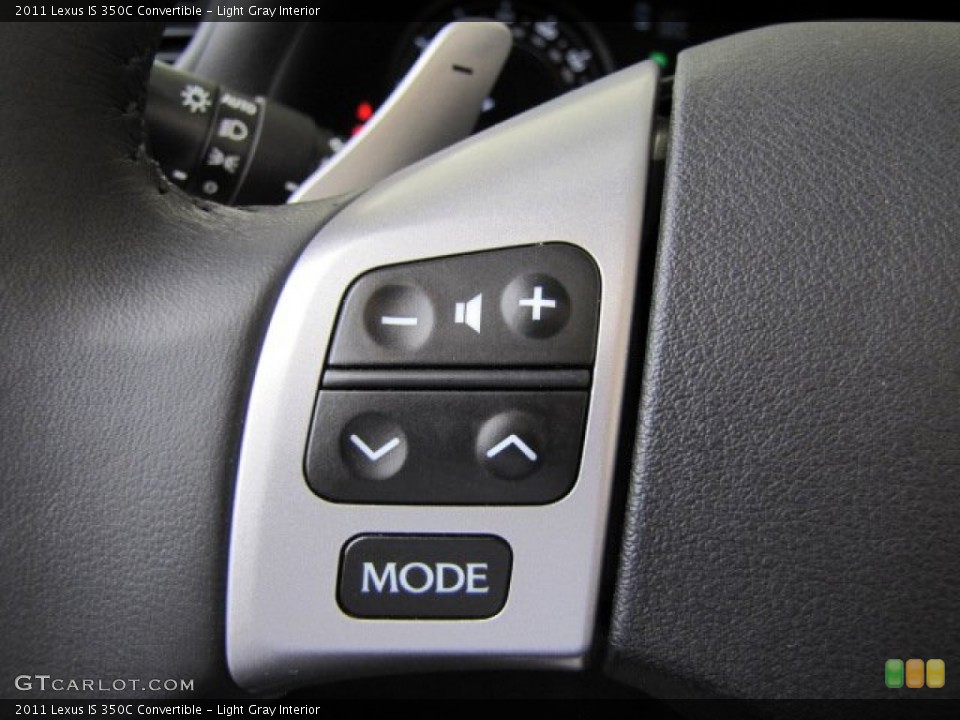 Light Gray Interior Controls for the 2011 Lexus IS 350C Convertible #81443862