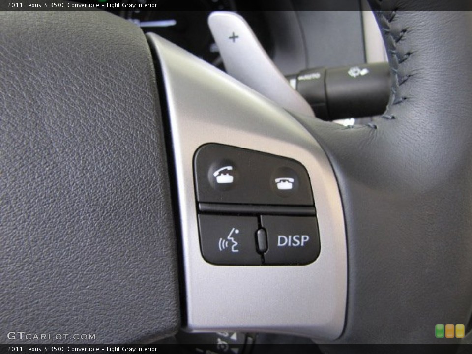 Light Gray Interior Controls for the 2011 Lexus IS 350C Convertible #81443888