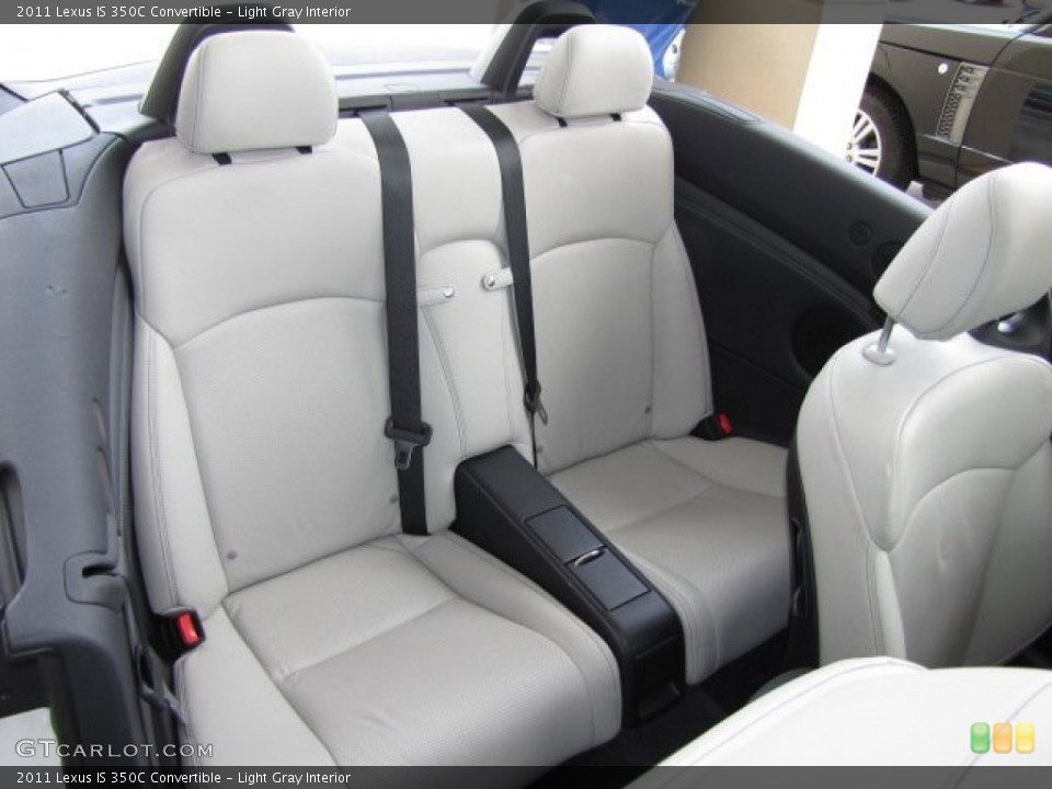 Light Gray Interior Rear Seat for the 2011 Lexus IS 350C Convertible #81444150