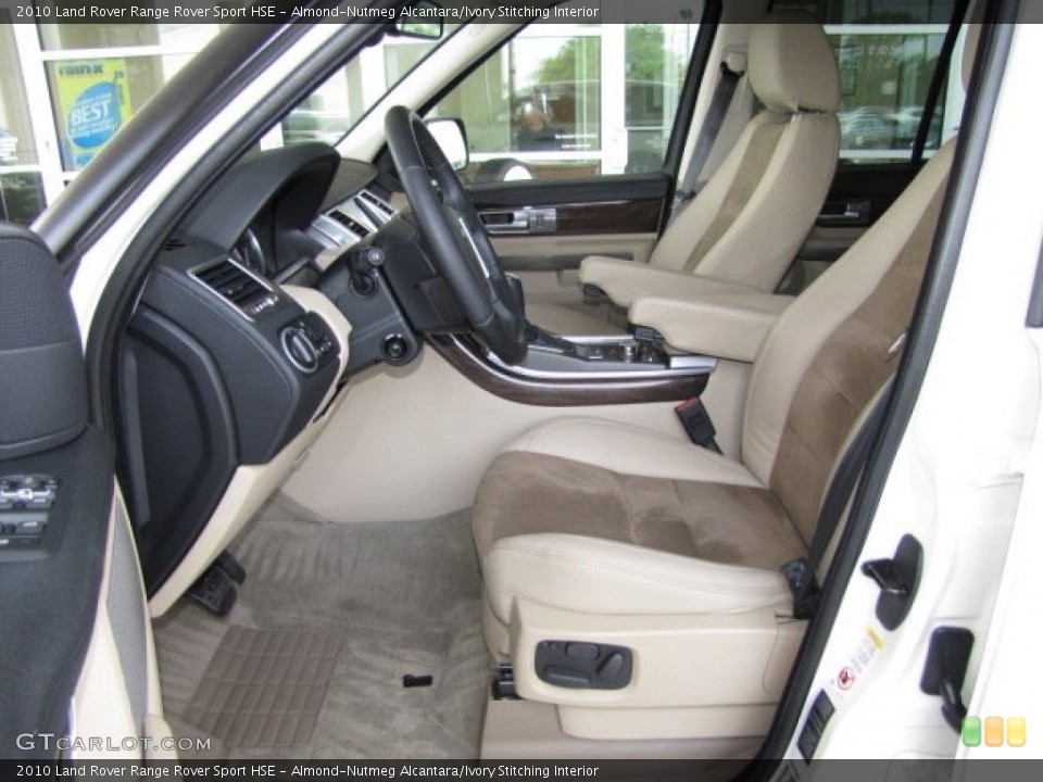 Almond-Nutmeg Alcantara/Ivory Stitching Interior Photo for the 2010 Land Rover Range Rover Sport HSE #81444665