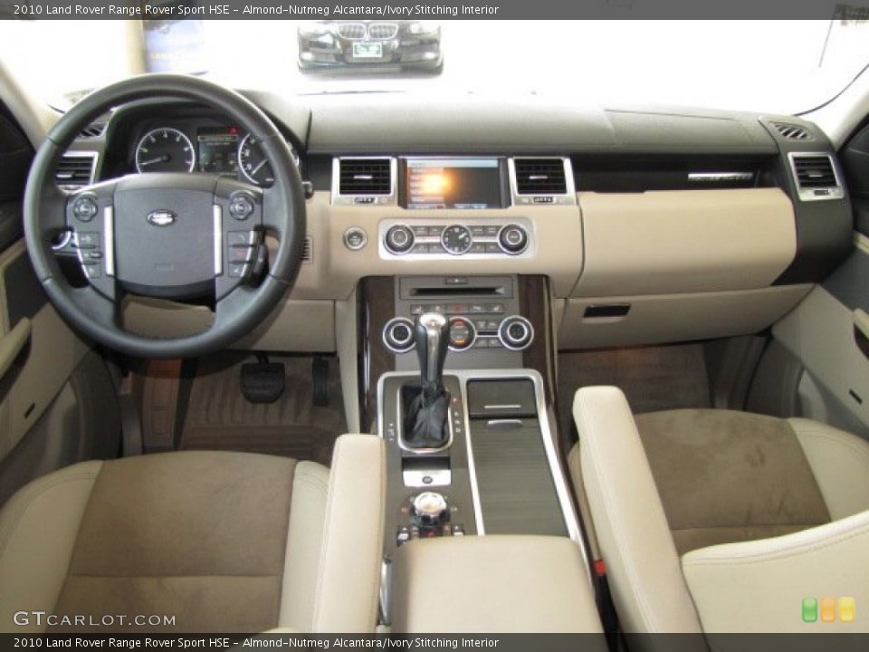Almond-Nutmeg Alcantara/Ivory Stitching Interior Dashboard for the 2010 Land Rover Range Rover Sport HSE #81444687
