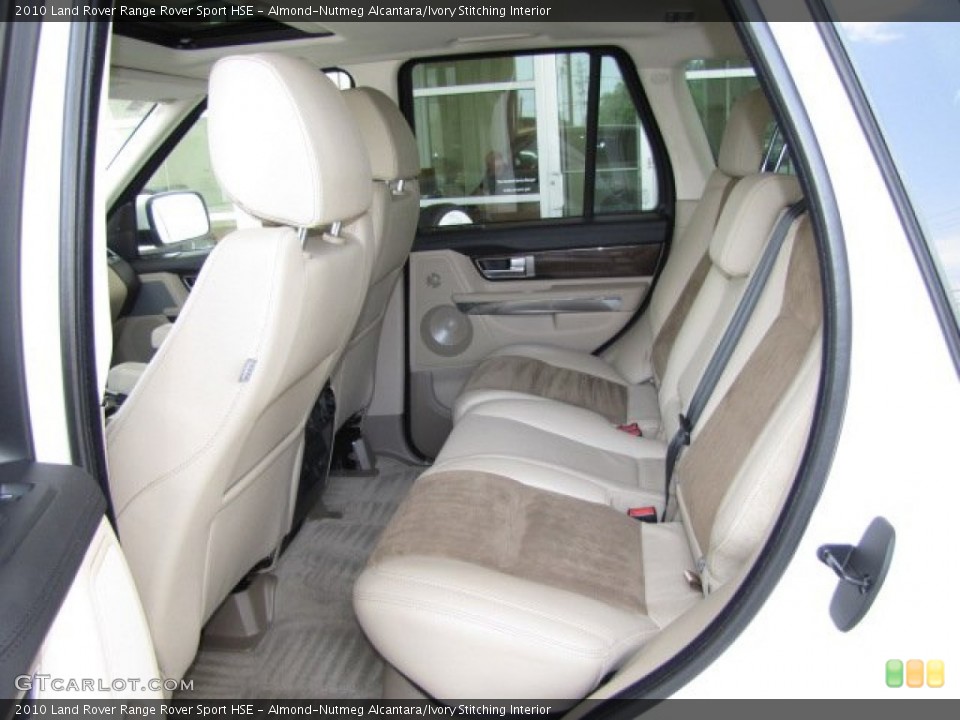 Almond-Nutmeg Alcantara/Ivory Stitching Interior Rear Seat for the 2010 Land Rover Range Rover Sport HSE #81444708
