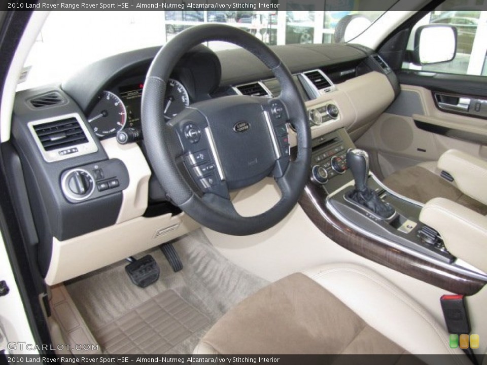 Almond-Nutmeg Alcantara/Ivory Stitching Interior Photo for the 2010 Land Rover Range Rover Sport HSE #81444888