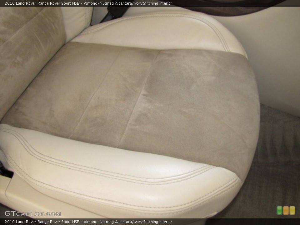 Almond-Nutmeg Alcantara/Ivory Stitching Interior Front Seat for the 2010 Land Rover Range Rover Sport HSE #81445167
