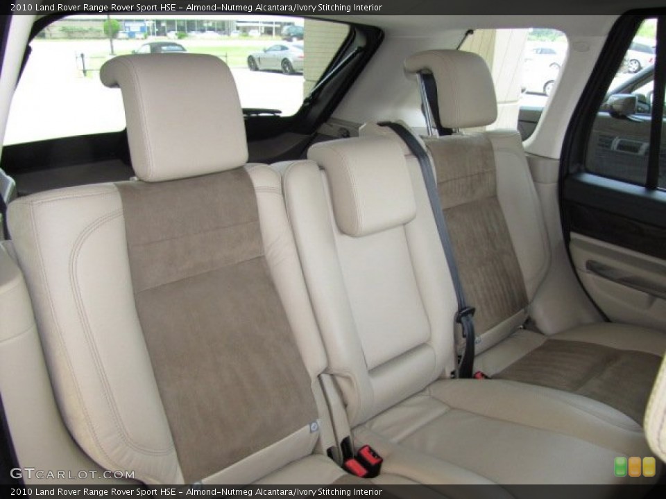 Almond-Nutmeg Alcantara/Ivory Stitching Interior Rear Seat for the 2010 Land Rover Range Rover Sport HSE #81445203