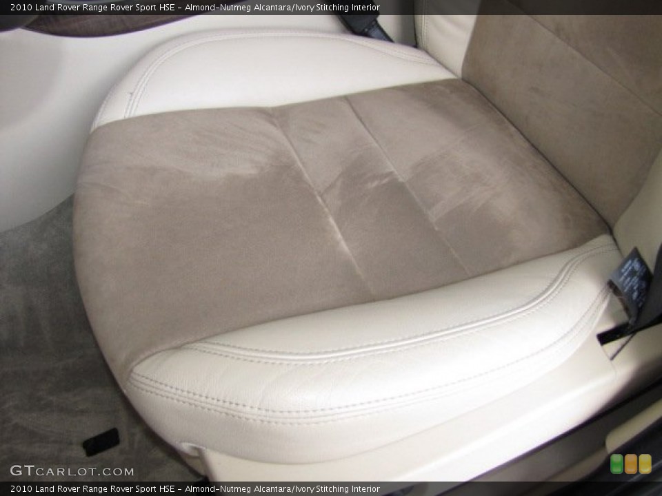 Almond-Nutmeg Alcantara/Ivory Stitching Interior Front Seat for the 2010 Land Rover Range Rover Sport HSE #81445369