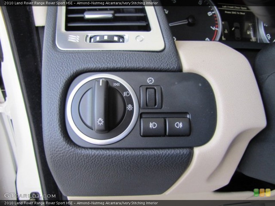 Almond-Nutmeg Alcantara/Ivory Stitching Interior Controls for the 2010 Land Rover Range Rover Sport HSE #81445395