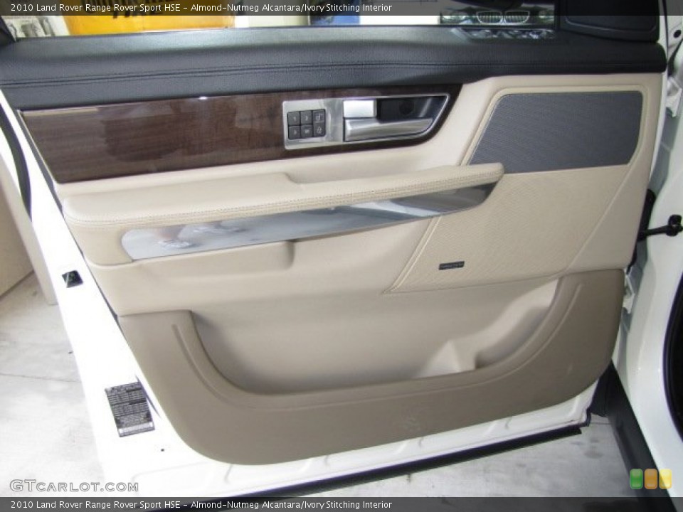 Almond-Nutmeg Alcantara/Ivory Stitching Interior Door Panel for the 2010 Land Rover Range Rover Sport HSE #81445491