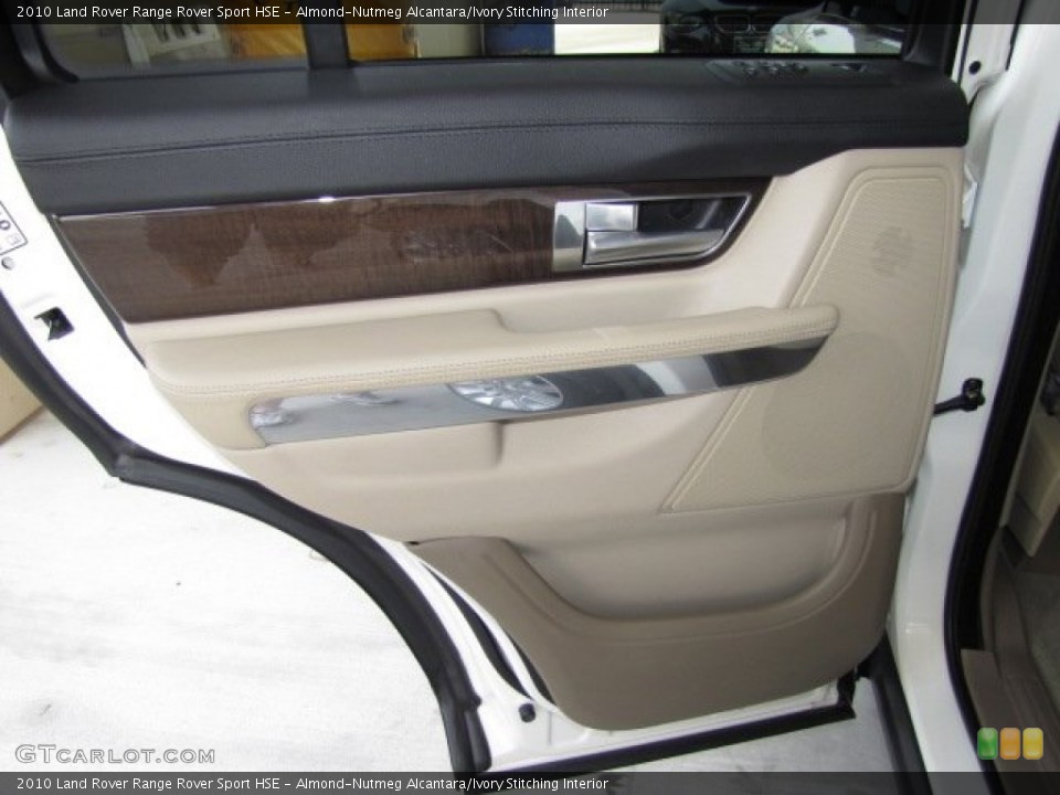 Almond-Nutmeg Alcantara/Ivory Stitching Interior Door Panel for the 2010 Land Rover Range Rover Sport HSE #81445546