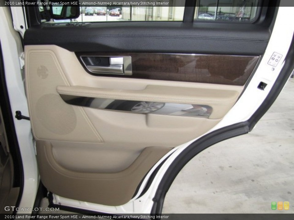 Almond-Nutmeg Alcantara/Ivory Stitching Interior Door Panel for the 2010 Land Rover Range Rover Sport HSE #81445589