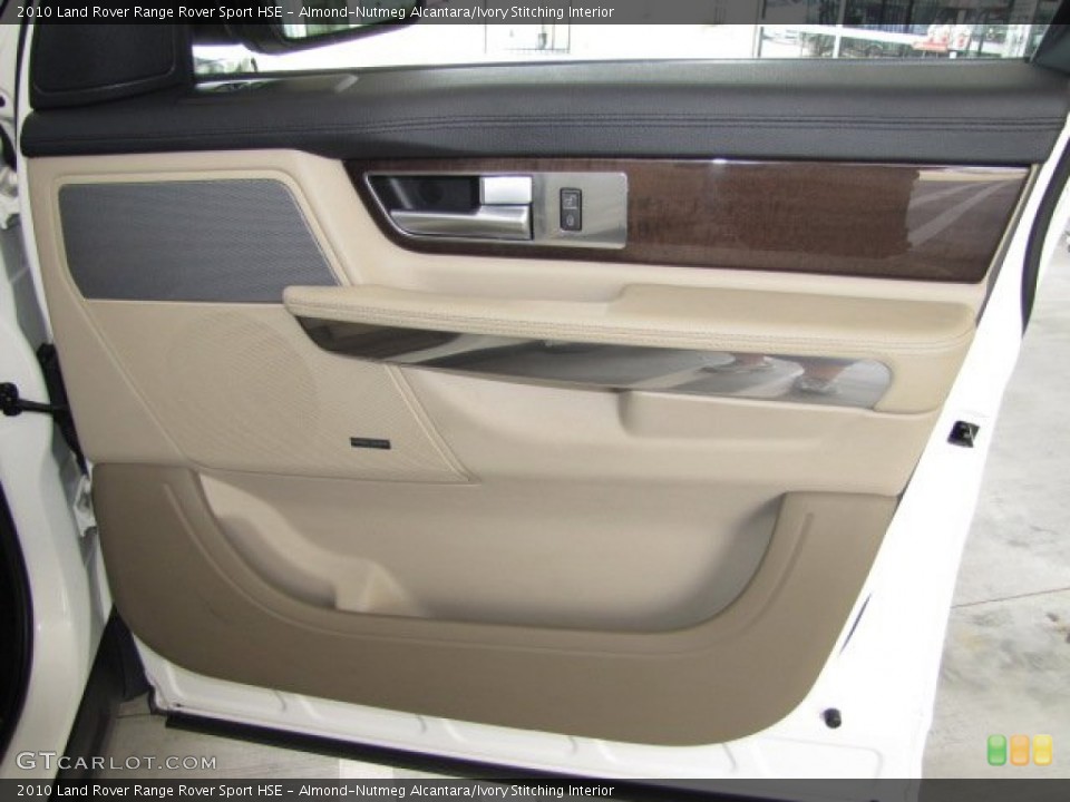 Almond-Nutmeg Alcantara/Ivory Stitching Interior Door Panel for the 2010 Land Rover Range Rover Sport HSE #81445629