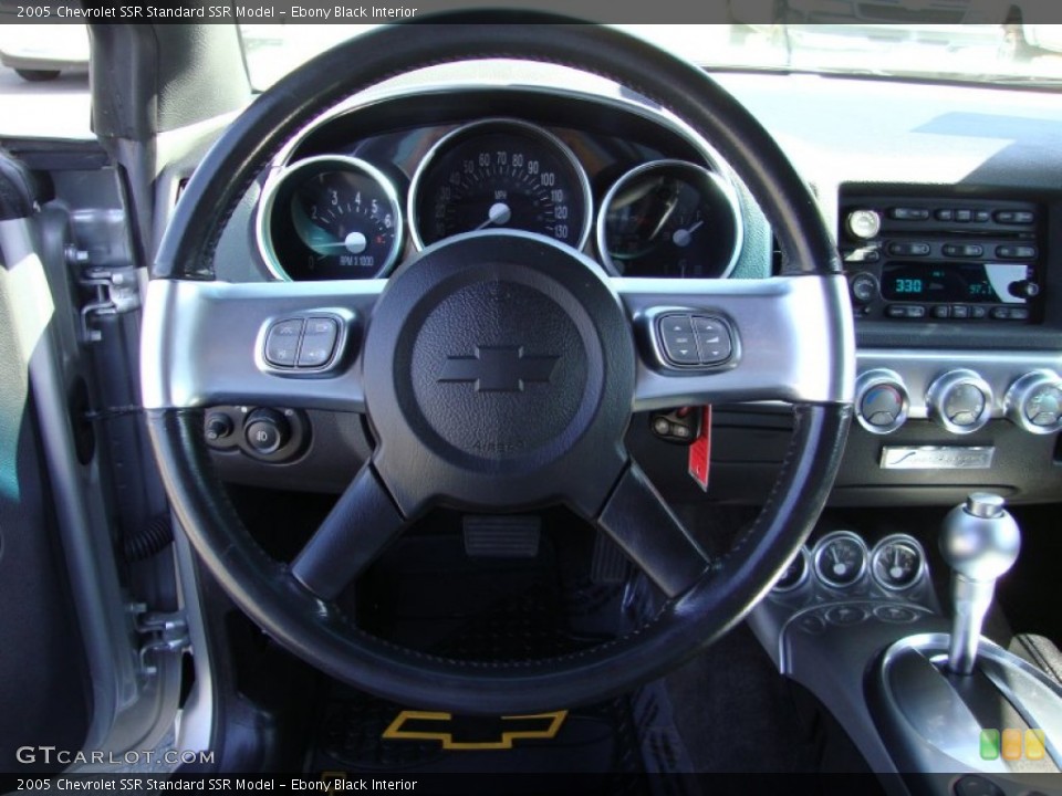 Ebony Black Interior Steering Wheel for the 2005 Chevrolet SSR  #81448071