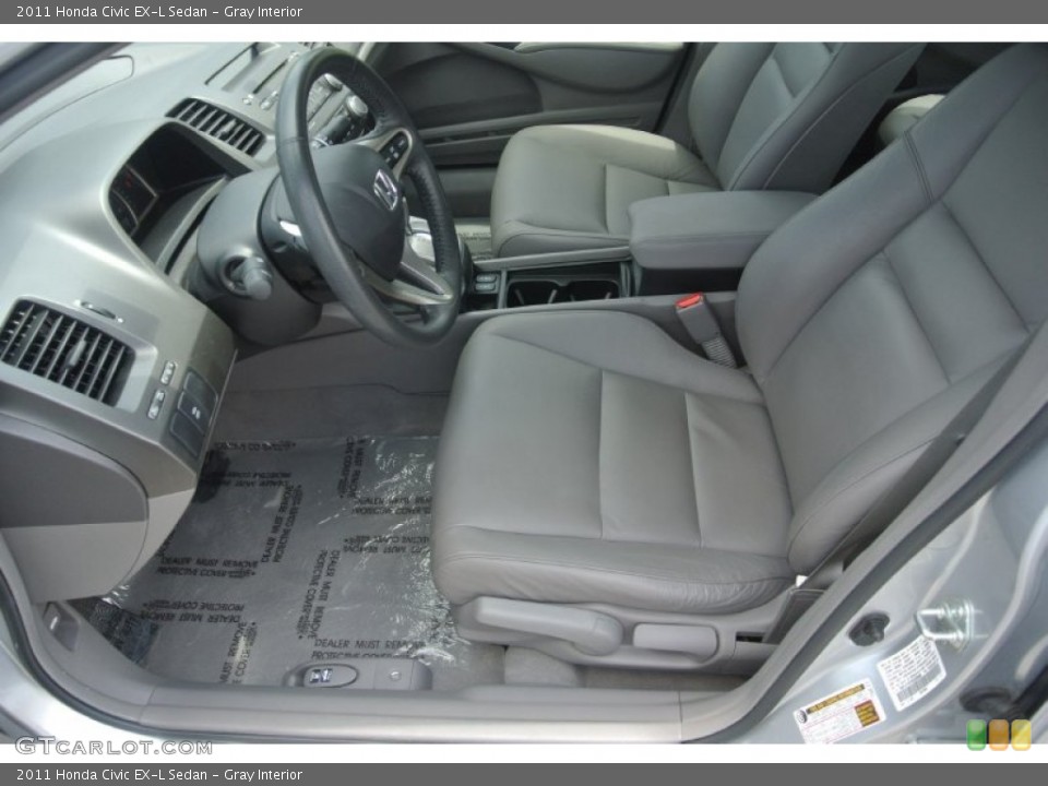 Gray Interior Photo for the 2011 Honda Civic EX-L Sedan #81448146