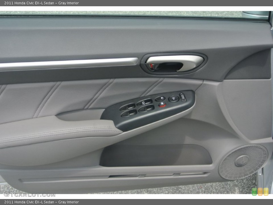 Gray Interior Door Panel for the 2011 Honda Civic EX-L Sedan #81448161