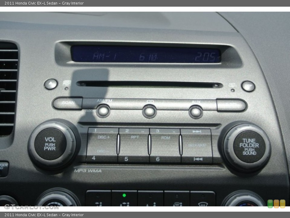 Gray Interior Audio System for the 2011 Honda Civic EX-L Sedan #81448238