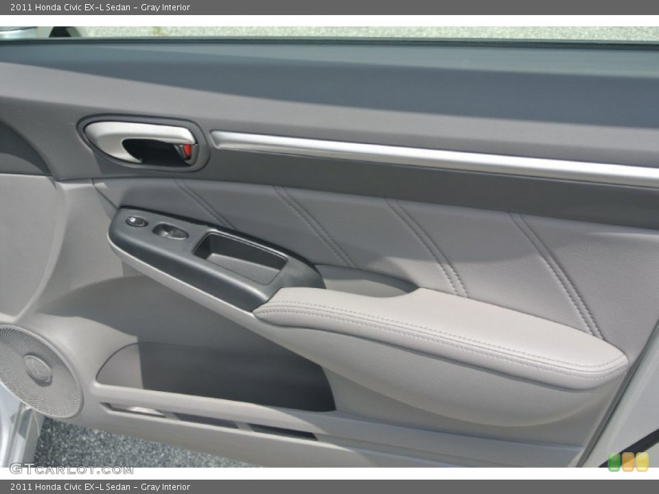 Gray Interior Door Panel for the 2011 Honda Civic EX-L Sedan #81448322