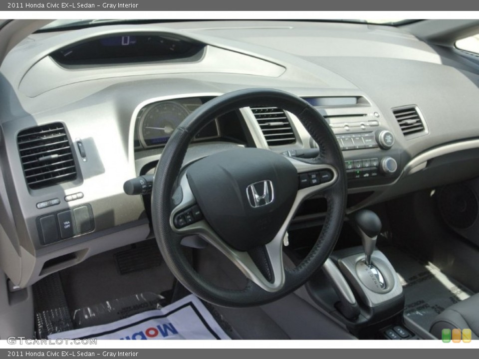 Gray Interior Dashboard for the 2011 Honda Civic EX-L Sedan #81448365