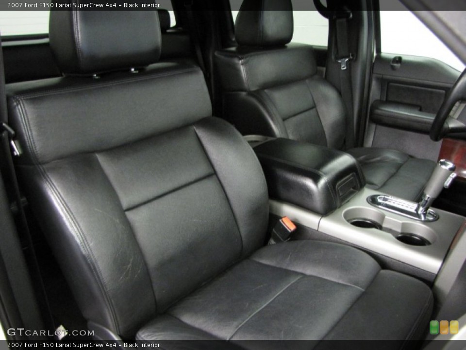 Black Interior Front Seat for the 2007 Ford F150 Lariat SuperCrew 4x4 #81448833