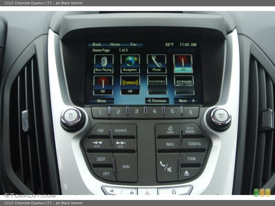 Jet Black Interior Controls for the 2013 Chevrolet Equinox LTZ #81449752