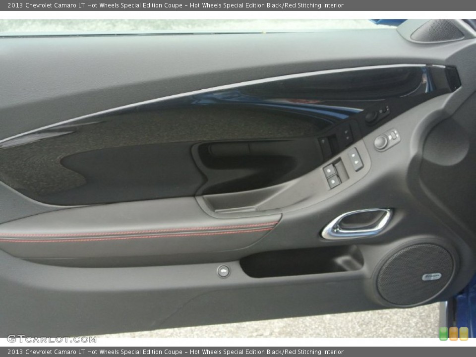 Hot Wheels Special Edition Black/Red Stitching Interior Door Panel for the 2013 Chevrolet Camaro LT Hot Wheels Special Edition Coupe #81450369