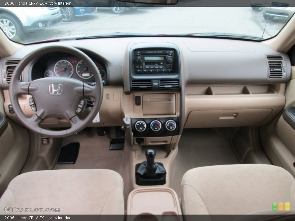 Ivory Interior Dashboard for the 2006 Honda CR-V EX #81450405