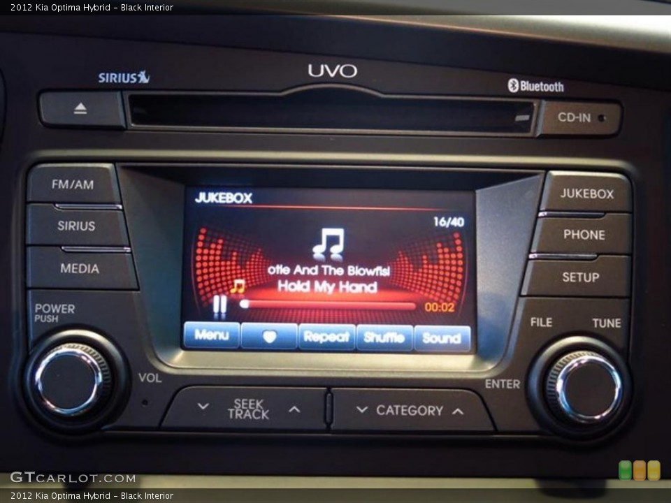 Black Interior Controls for the 2012 Kia Optima Hybrid #81450851