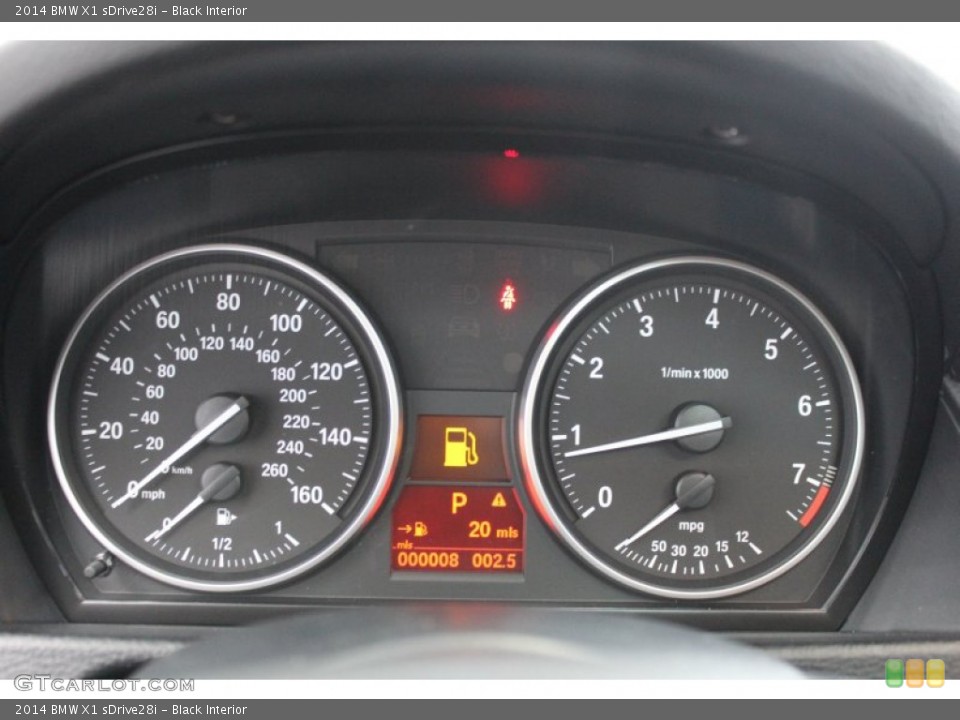 Black Interior Gauges for the 2014 BMW X1 sDrive28i #81451883