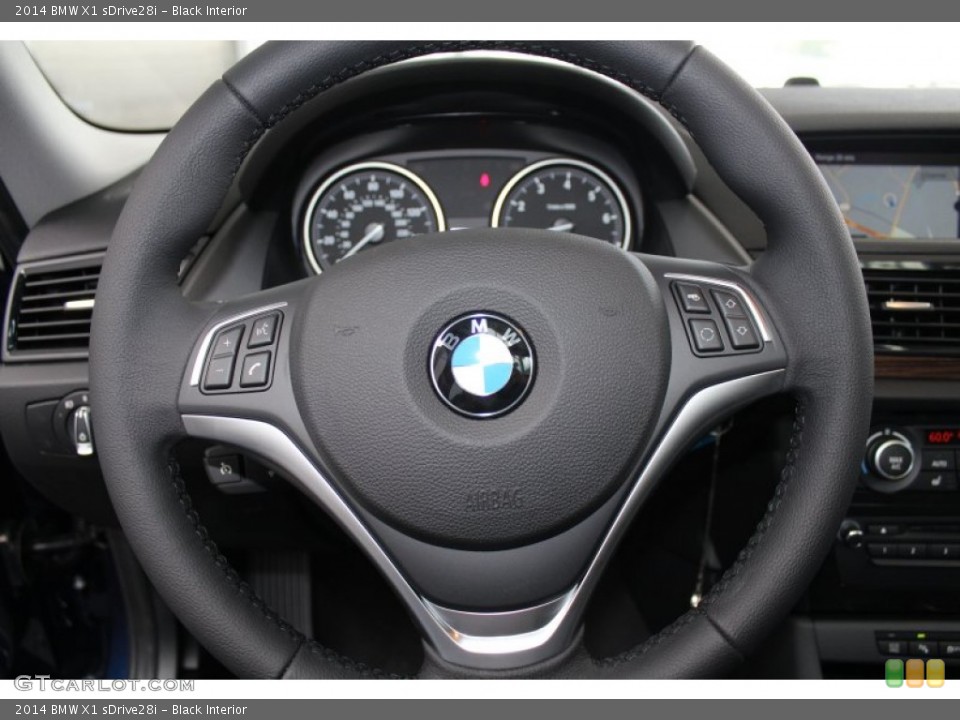 Black Interior Steering Wheel for the 2014 BMW X1 sDrive28i #81451892