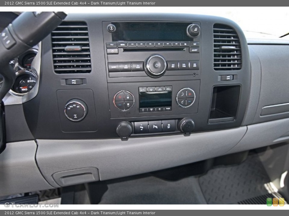 Dark Titanium/Light Titanium Interior Controls for the 2012 GMC Sierra 1500 SLE Extended Cab 4x4 #81452325