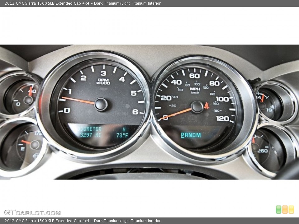 Dark Titanium/Light Titanium Interior Gauges for the 2012 GMC Sierra 1500 SLE Extended Cab 4x4 #81452340