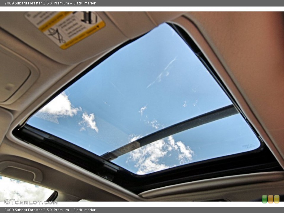 Black Interior Sunroof for the 2009 Subaru Forester 2.5 X Premium #81452526