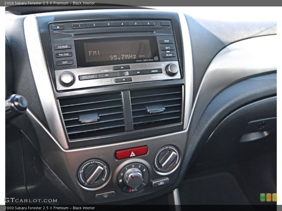 Black Interior Controls for the 2009 Subaru Forester 2.5 X Premium #81452532