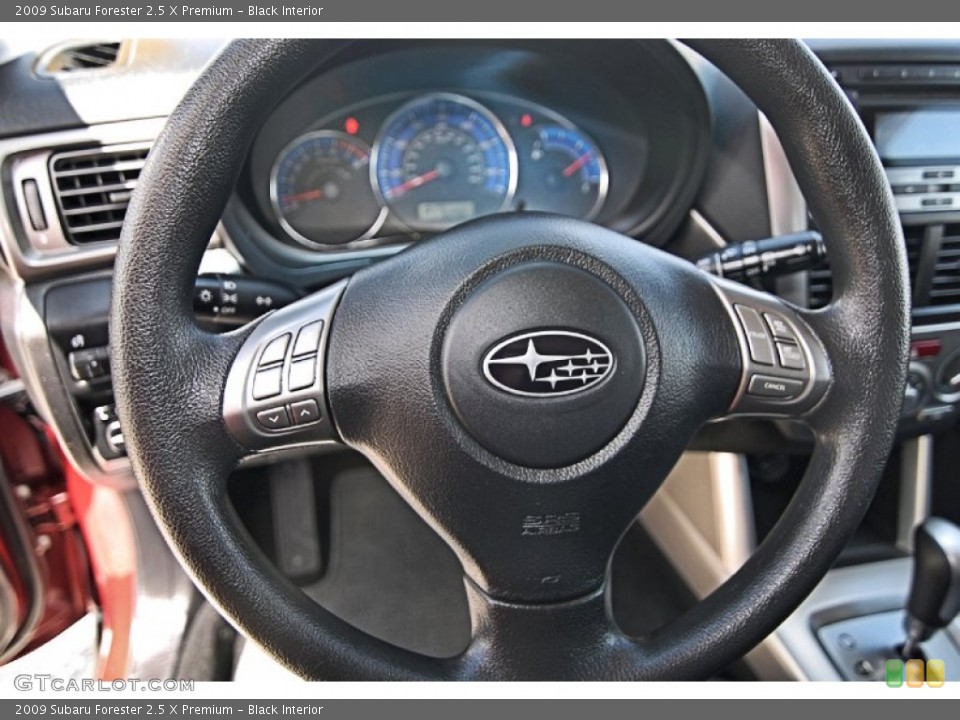Black Interior Steering Wheel for the 2009 Subaru Forester 2.5 X Premium #81452537