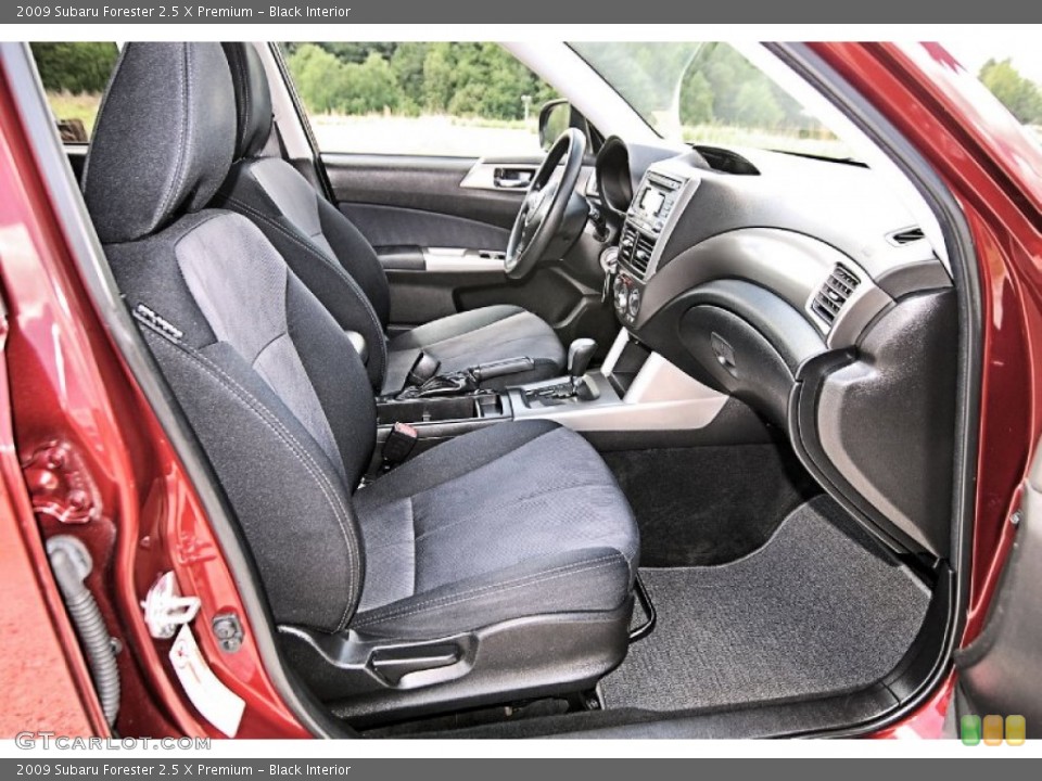 Black Interior Front Seat for the 2009 Subaru Forester 2.5 X Premium #81452550