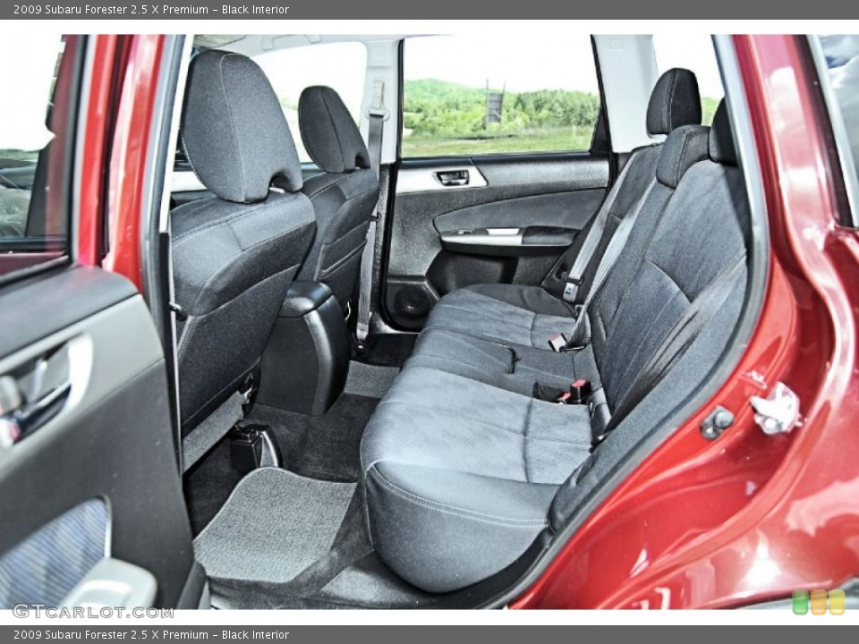 Black Interior Rear Seat for the 2009 Subaru Forester 2.5 X Premium #81452571