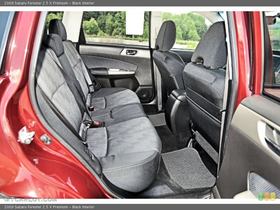 Black Interior Rear Seat for the 2009 Subaru Forester 2.5 X Premium #81452577