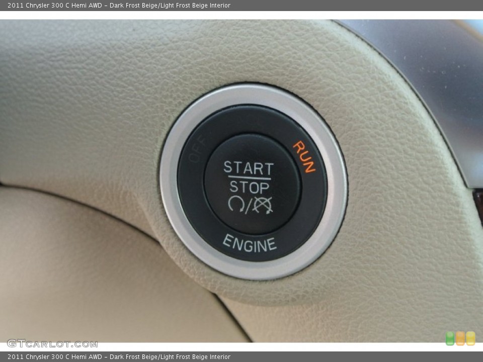 Dark Frost Beige/Light Frost Beige Interior Controls for the 2011 Chrysler 300 C Hemi AWD #81452810