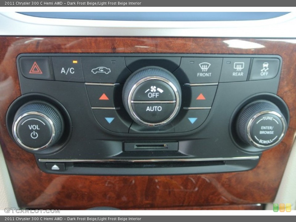 Dark Frost Beige/Light Frost Beige Interior Controls for the 2011 Chrysler 300 C Hemi AWD #81452816