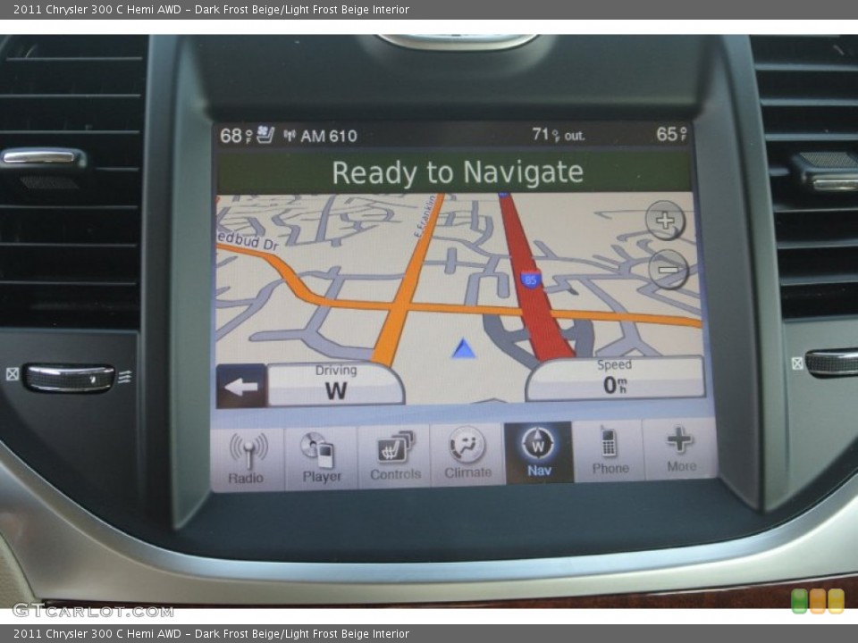 Dark Frost Beige/Light Frost Beige Interior Navigation for the 2011 Chrysler 300 C Hemi AWD #81452821