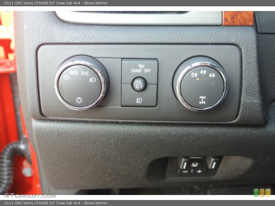 Ebony Interior Controls for the 2011 GMC Sierra 2500HD SLT Crew Cab 4x4 #81453258