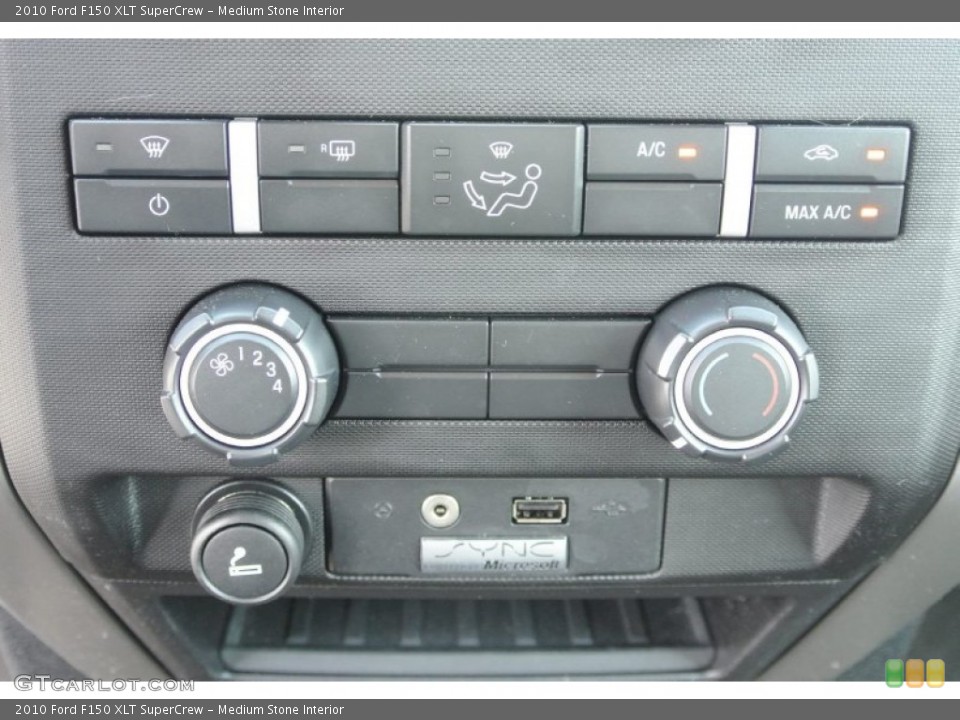 Medium Stone Interior Controls for the 2010 Ford F150 XLT SuperCrew #81453553