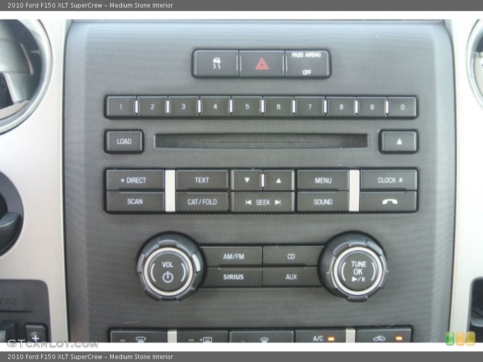 Medium Stone Interior Controls for the 2010 Ford F150 XLT SuperCrew #81453561