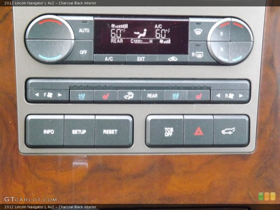 Charcoal Black Interior Controls for the 2012 Lincoln Navigator L 4x2 #81454347