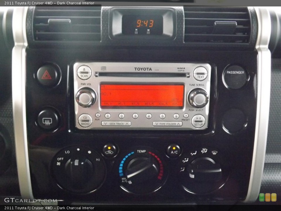 Dark Charcoal Interior Audio System for the 2011 Toyota FJ Cruiser 4WD #81454413