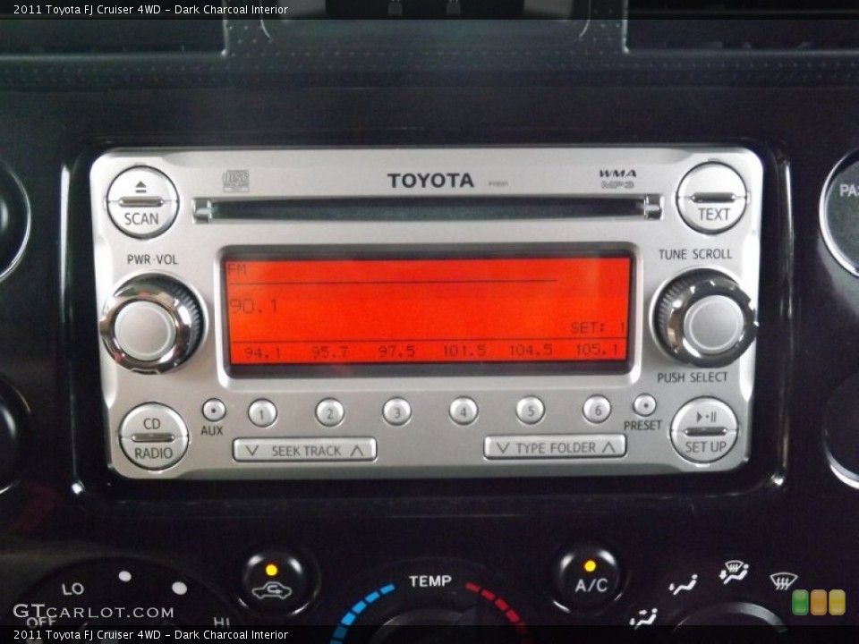 Dark Charcoal Interior Audio System for the 2011 Toyota FJ Cruiser 4WD #81454416