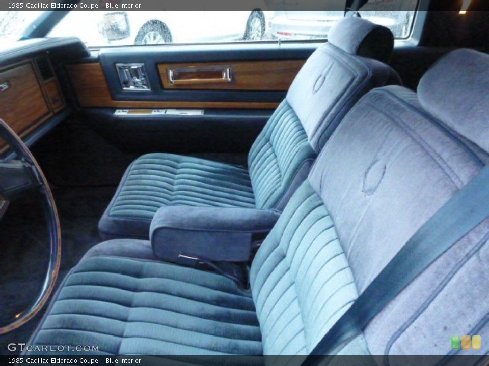 Blue 1985 Cadillac Eldorado Interiors