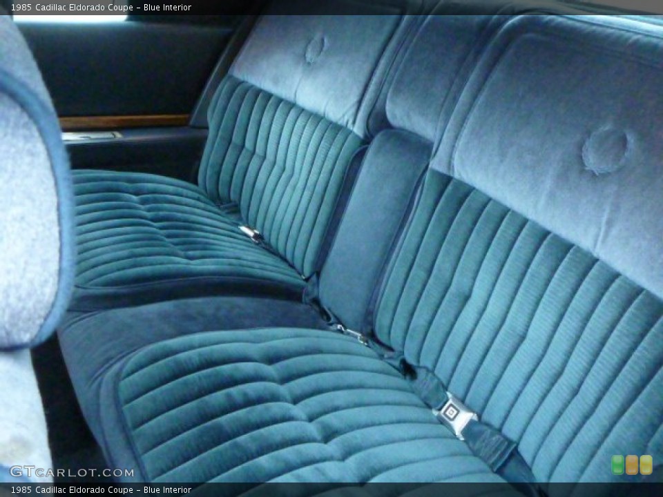 Blue Interior Rear Seat for the 1985 Cadillac Eldorado Coupe #81457056