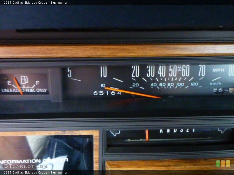 Blue Interior Gauges for the 1985 Cadillac Eldorado Coupe #81457141
