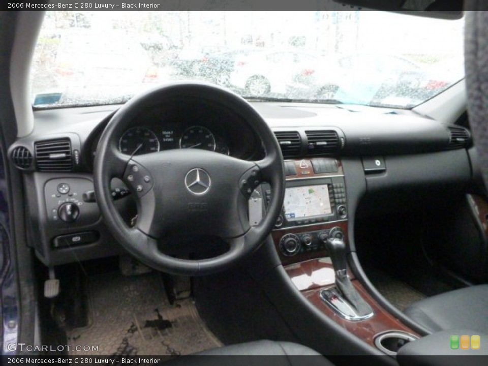 Black Interior Dashboard for the 2006 Mercedes-Benz C 280 Luxury #81457533